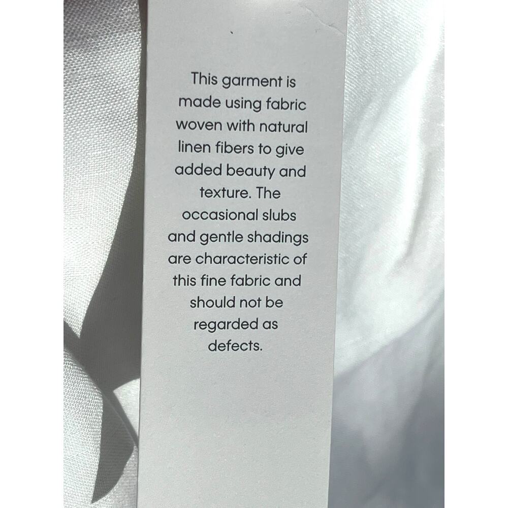 Calvin Klein Linen Tapered Ankle Dress Pants | Women Plus 24W, White NEW $109 - Picture 8 of 15